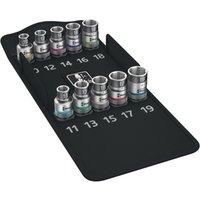 WERA Steckschlüsselsatz 8790 HMC HF 10-tlg.1/2 Zoll 10-19mm f.a6-KT.-Schr von Wera