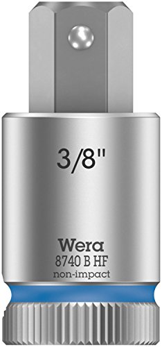 Wera 05003093001 8740 B HF Zyklop Bitnuss Antrieb, mit Haltefunktion für Innensechskantschrauben x, 3/8" x 38 mm von Wera