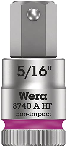 Wera 05003389001 8740 A HF Zyklop Bitnuss mit 1/4 Zoll-Antrieb mit Haltefunktion, 5/16 Zoll von Wera
