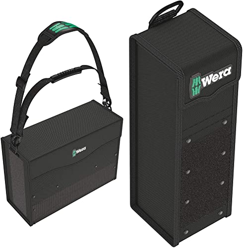 Wera 05004357001 2go 2 XL Werkzeug-Container & 05004356001 2go 7 Textile Werkzeug Box Schwarz 100 x 105 x 300 mm von Wera