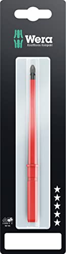 Wera 05004456001 Kraftform Kompakt VDE 65 iS PZ SB, Isolierte Schraubendreherklinge, Pozidriv, PZ 2 x 154 mm Wera 05004456001 Kraftform Kompakt VDE 65 iS PZ SB, Isolierte Schraubendreherklinge, Pozidriv, PZ 2 x 154 mm von Wera