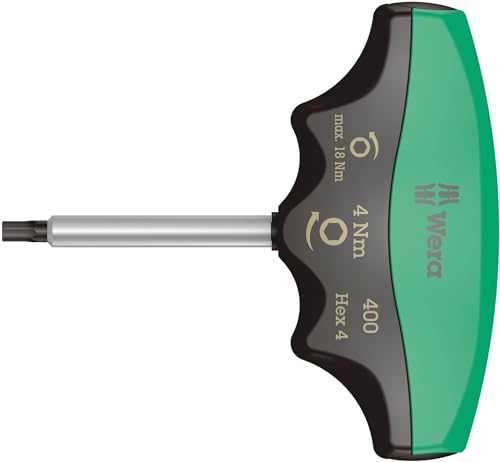 Wera 05005080001 400 Hex Drehmoment Schraubendreher Schwarz, Grün 4.0 mm, 4.0 Nm von Wera