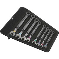 Wera 05020012001 Joker Knarren-Ring-Maulschlüssel-Satz 8teilig Schlüsselweite (Zoll) 1/2" - 11/16" von Wera