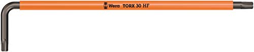 Wera 05024478001 967 SXL HF TORX Winkelschlüssel Mehrfarbig mit Haltefunktion, Lang, TX 30 von Wera