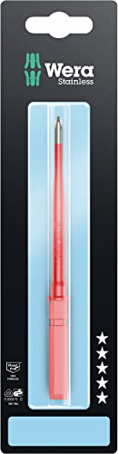 Wera - 05033613001 - Isolierte Schraubendreherklinge, Kraftform Kompakt VDE 3062 iS SB, Edelstahl, Phillips, PH 1 x 154 mm von Wera