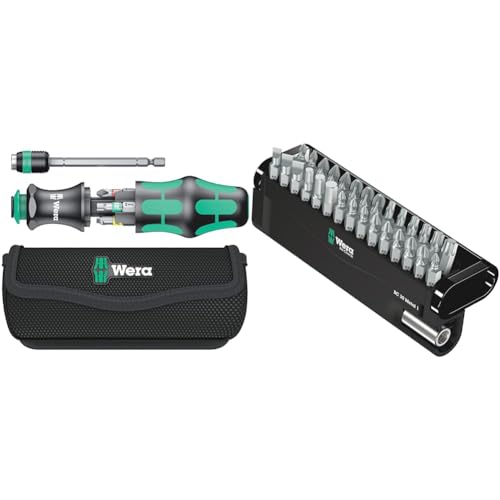 Wera 05051016001 Kraftform Kompakt 20 Tool Finder 1, mit Tasche, 7-teilig, Schwarz Grün, One size & Bit-Sortiment, Bit-Check 30 Metal 1, 30-teilig, 05057434001 Wera 05051016001 Kraftform Kompakt 20 Tool Finder 1, mit Tasche, 7-teilig, Schwarz Grün, One size & Bit-Sortiment, Bit-Check 30 Metal 1, 30-teilig, 05057434001 von Wera