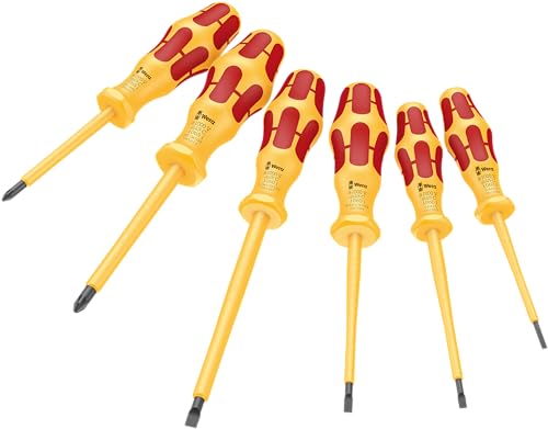 Wera '05051576001 1060 i/1065 i/6 Schraubendrehersatz Kraftform VDE, 6-teilig, Gelb/Rot Wera '05051576001 1060 i/1065 i/6 Schraubendrehersatz Kraftform VDE, 6-teilig, Gelb/Rot von Wera