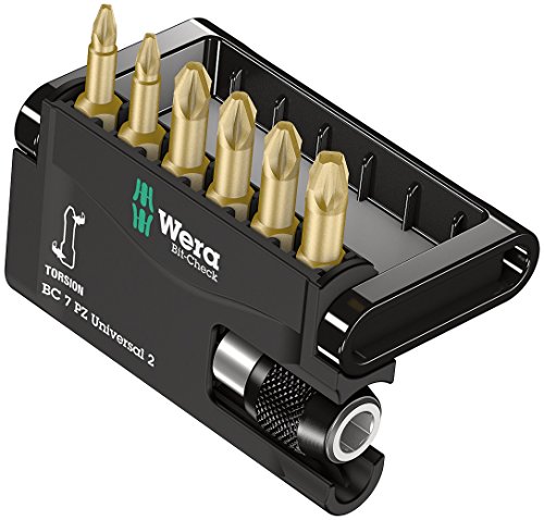 Wera Bit-Sortiment, Bit-Check 7 PZ Universal 2, 7-teilig, 05056157001 von Wera