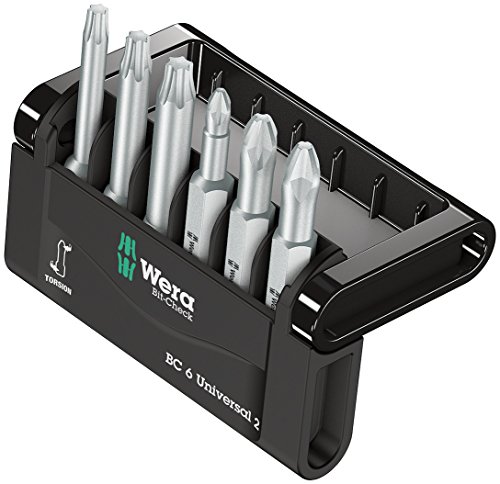 Wera Bit-Sortiment, Bit-Check 6 Universal 2, 6-teilig, 05056473001 von Wera