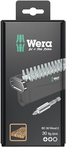 Wera 05057438001 Bit-Check 30 Wood 2 SB, 30-teilig von Wera