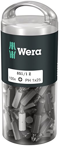 Wera 05072440001 851/1 Z DIY, Phillips Bits, PH 1 x 25 mm, 100-teilig von Wera