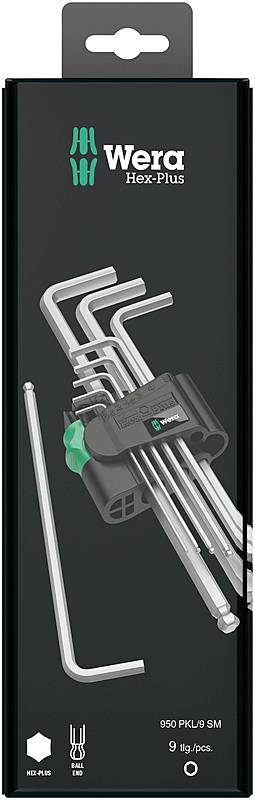 Wera 05073391001 Innen Sechskant Winkelschraubendreher Set 9tlg 950 Pkl/9 Smnsb B-Ware von Wera
