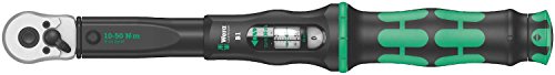 Wera 05075610001 Click-Torque B 1 Drehmomentschlüssel mit Umschaltknarre Schwarz, Grün 3/8", 10-50 Nm von Wera