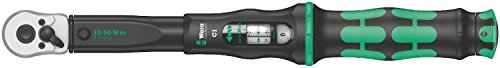 Wera 05075620001 Click-Torque C 1 Drehmomentschlüssel mit Umschaltknarre Schwarz, Grün, 1/2", 10-50 Nm von Wera