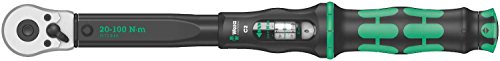 Wera 05075621001 Click-Torque C 2 Drehmomentschlüssel mit Umschaltknarre Schwarz, Grün 1/2", 20-100 Nm von Wera