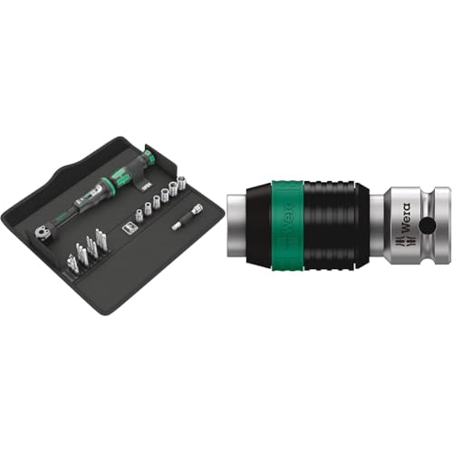 Wera 05130110001 Click-Torque A 6 Set 1 Drehmomentschlüssel-Satz & 05003529001 8784 A1 Zyklop-Verbindungsteil, 37.0 mm x 1/4 Zoll von Wera