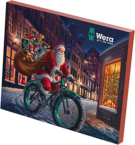 Wera Adventskalender 2023 - Werkzeug-Adventskalender, 28-teilig inkl. einzigartigen und innovativen Mix an Schraubwerkzeugen und dem kultigen Flaschenöffner von Wera