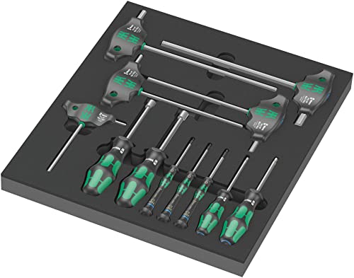 Wera 05150104001 9713 Schaumstoffeinlage, Hex Schraubendreher Set 1, 12-teilig von Wera