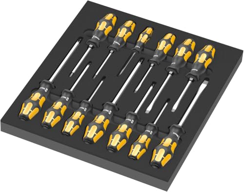 Wera 05150105001 9714 Schaumstoffeinlage Der Schraubmeißel Schraubendreher Set 1, 13-teilig von Wera