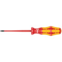 Wera 160 iS VDE-isolierter Schlitz-Schraubendreher mit reduziertem Klingendurchmesser, 0,8 x 4 x 100 mm von Wera