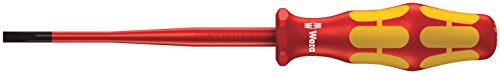 Wera 160 iSS VDE-isolierter Schlitz-Schraubendreher mit reduziertem Klingen- und Griffdurchmesser, 0,8 x 4,0 x 100 mm, 05020129001 von Wera