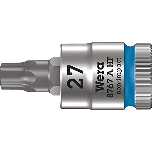 Wera 05003367001 8767 A HF Torx Zyklop Bitnuss mit 1/4“ Antrieb mit Haltefunktion, Blau, TX 27 x 28 mm Wera 05003367001 8767 A HF Torx Zyklop Bitnuss mit 1/4“ Antrieb mit Haltefunktion, Blau, TX 27 x 28 mm von Wera