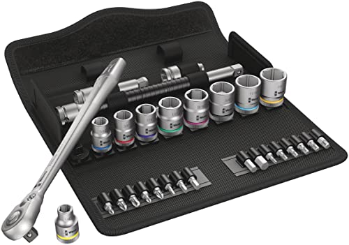 Wera 05004051001 8100 SB 11 Zyklop Metal-Knarrensatz, Umschalthebel, 3/8 Zoll -Antrieb, zöllig, 29-teilig Wera 05004051001 8100 SB 11 Zyklop Metal-Knarrensatz, Umschalthebel, 3/8 Zoll -Antrieb, zöllig, 29-teilig von Wera
