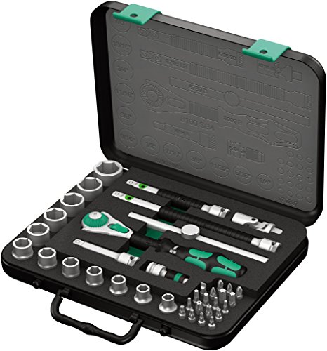 Wera 8100 SB 4 Zyklop Speed-Knarrensatz, 3/8 Zoll-Antrieb, zöllig, 38-teilig, 05003596001 von Wera