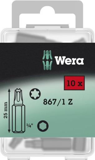 Wera 867/1 Z TORX® Bits 10 x TX 25x25 von Wera