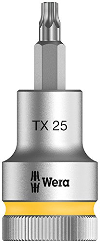 Wera 8767 C HF TORX Zyklop Bit-Nuss 1/2 Zoll Antrieb mit Haltefunktion, TX 25 x 60 mm, 05003831001 von Wera