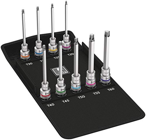 Wera 8767 C TORX HF 3 Zyklop Bitnuss-Satz mit Haltefunktion, 6-teilig, 1 Stück, 05004212001, 140 mm von Wera