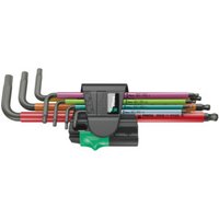 Wera 950/7 Hex-Plus Multicolour Magnet 1 Winkelschlüsselsatz, metrisch, BlackLaser, 7-teilig von Wera