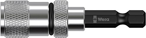 Wera Bit-Abstandhalter Trockenbau 896/4/1 SB SiS, mit Aluminiumhülse, starkem Dauermagnet, Sechskant, 1/4 Zoll x 50 mm, 05073210001 von Wera