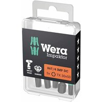 Bit Impaktor 1/4 din 3126 E6,3 T30x50mm 5er Pack Wera von Wera