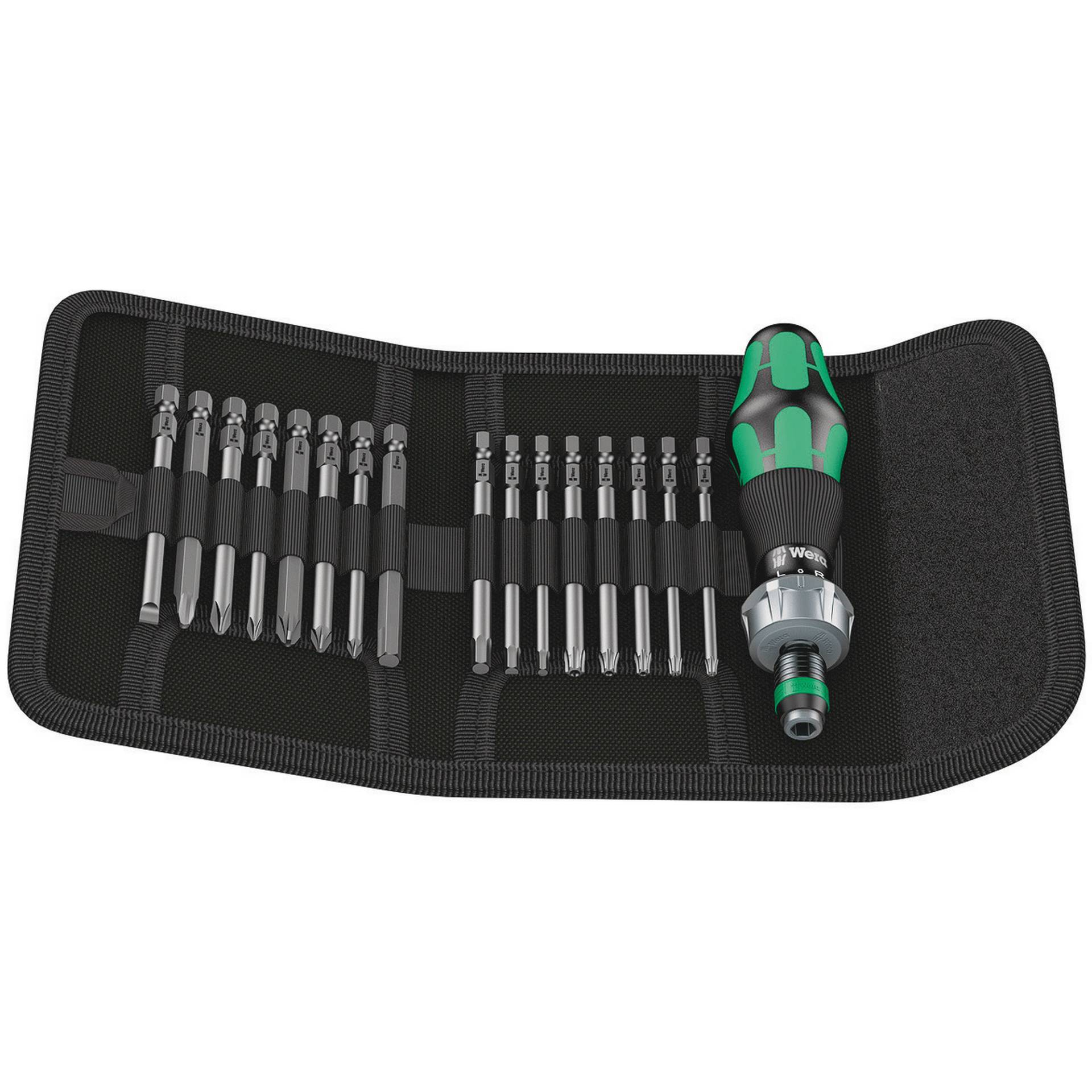 Wera Bit-Schraubendreher-Set 'Kraftform Kompakt 60 RA' PH/PZ/T/SL/SW 17-teilig von Wera