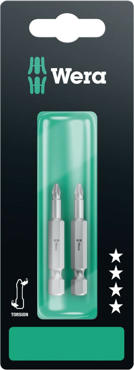 Wera Bit-Set 855/4 TZ SB PZ 2-teilig 1 x 50 mm von Wera