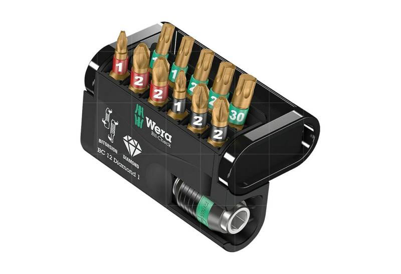 Wera Bit-Set BIT-CHECK BC 12 DIAMOND 1 (12-TEILIG) von Wera