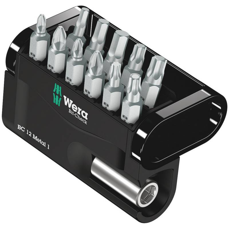 Wera Bit-Set 'Bit-Check 12 Metal 1 SB' 12-teilig von Wera