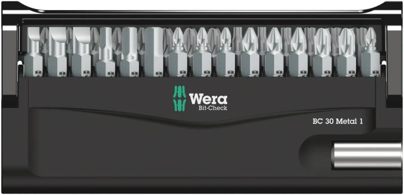 Wera Bit-Set Bit-Check 30 Metal 1 SB 30-teilig von Wera