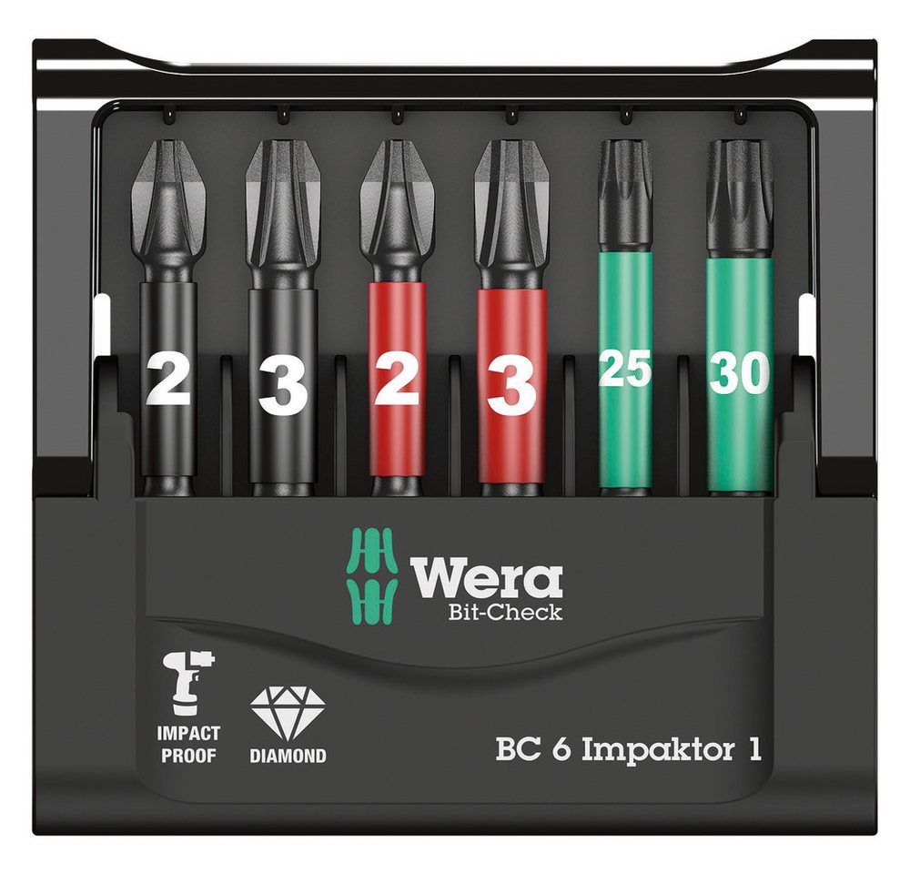 Wera Bit-Set Bit-Check 6 Impaktor 1 von Wera