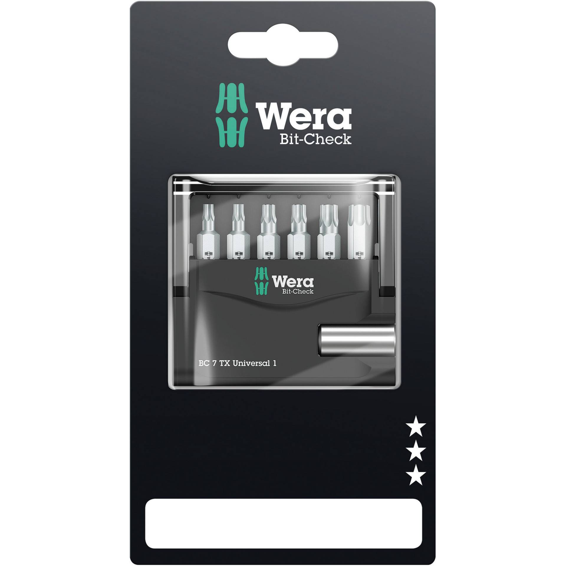 Wera Bit-Set 'Bit-Check 7 TX Universal 1 SB' 6-teilig Wera Bit-Set 'Bit-Check 7 TX Universal 1 SB' 6-teilig von Wera