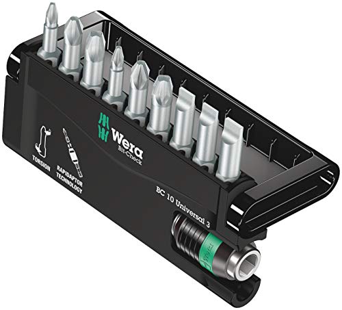 Wera Bit-Sortiment, Bit-Check 10 Universal 3, 10-teilig, 05056375001 von Wera