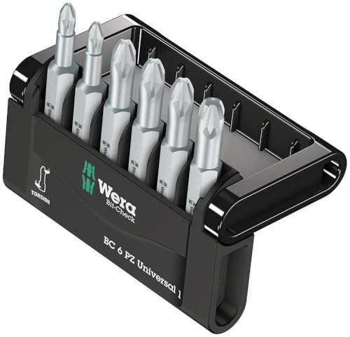 Wera Bit-Sortiment, Bit-Check 6 PZ Universal 1, 6-teilig, 05056471001 von Wera