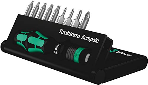 Wera Bit-Sortiment, Kraftform Kompakt 12, 10-teilig, 05135942001 von Wera