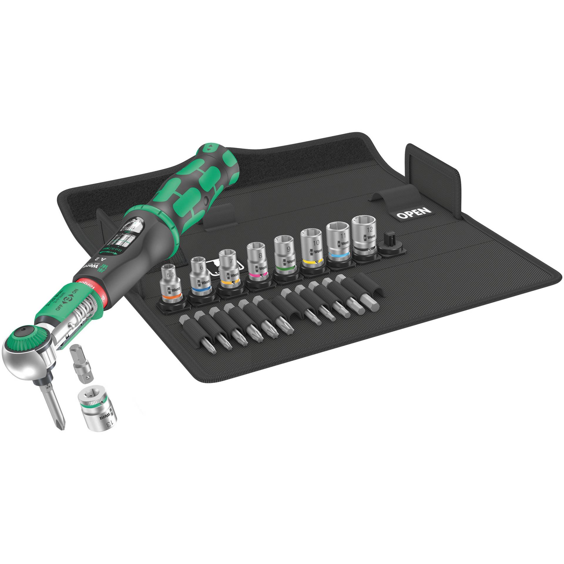 Wera Drehmomentschlüssel-Set mit Umschaltknarre 'Safe-Torque A 2' 1/4", 23-teilig Wera Drehmomentschlüssel-Set mit Umschaltknarre 'Safe-Torque A 2' 1/4", 23-teilig von Wera