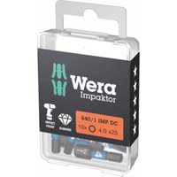 Wera Impaktor Bit für Innen-Sechskant, 1/4 Zoll C 6,3 Set, Sechskant: 4mm von Wera