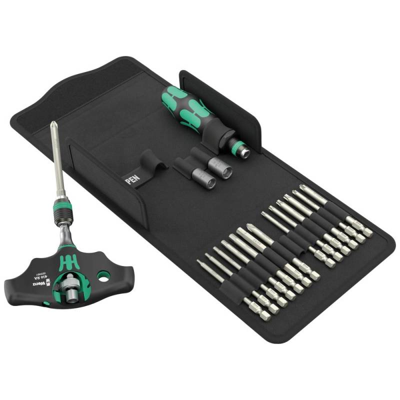 Wera Kraftform Kompakt 400 Ra 1 05136072001 Bit Set Schraubendreher 19teilig B-Ware von Wera