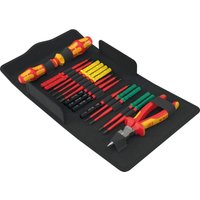 Wera - Kraftform Kompakt vde 17 extra slim 2 Elektriker Schraubendreher Set mit knipex Spitz-Kombizange von Wera