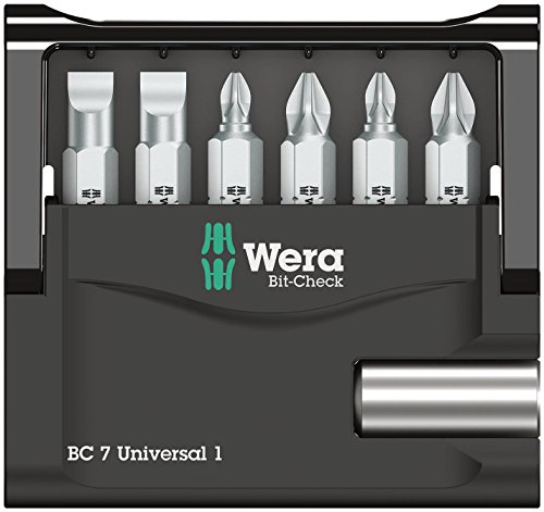 Wera Bit-Sortiment, Bit-Check 7 Universal 1 SB, 7-teilig, Wera 05073406001 von Wera