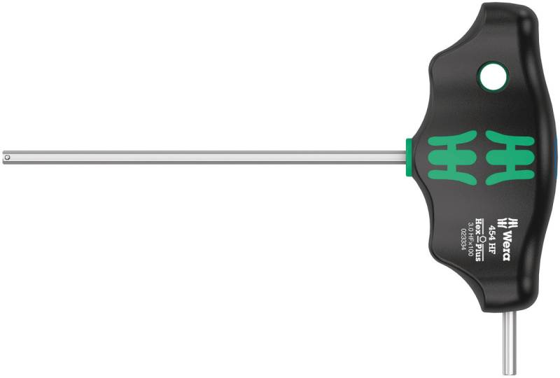 Wera Quergriff-Sechskantschraubendreher 454 HF Hex-Plus mit Bit-Halter 3 mm von Wera
